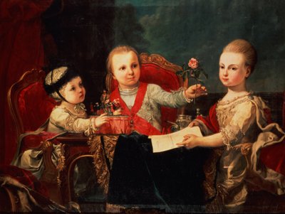 Trois princes, enfants de Charles III - Francisco de la Traverse